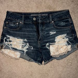 American eagle jean shorts